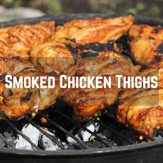 smoky grilled chicken thighs