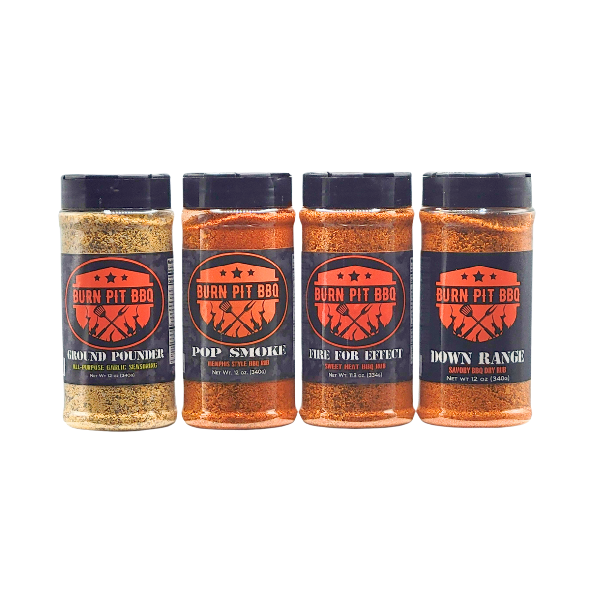 4 Pack Premium Rub Bundle – BBQ Rubs, Chicken, Pork & Meat Spices