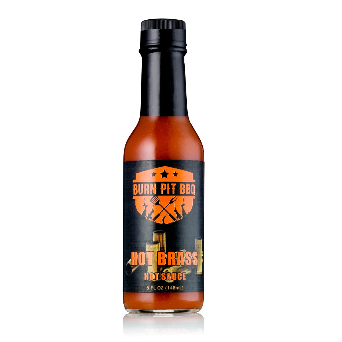 Hot Brass Garlic Habanero Hot Sauce Burn Pit BBQ