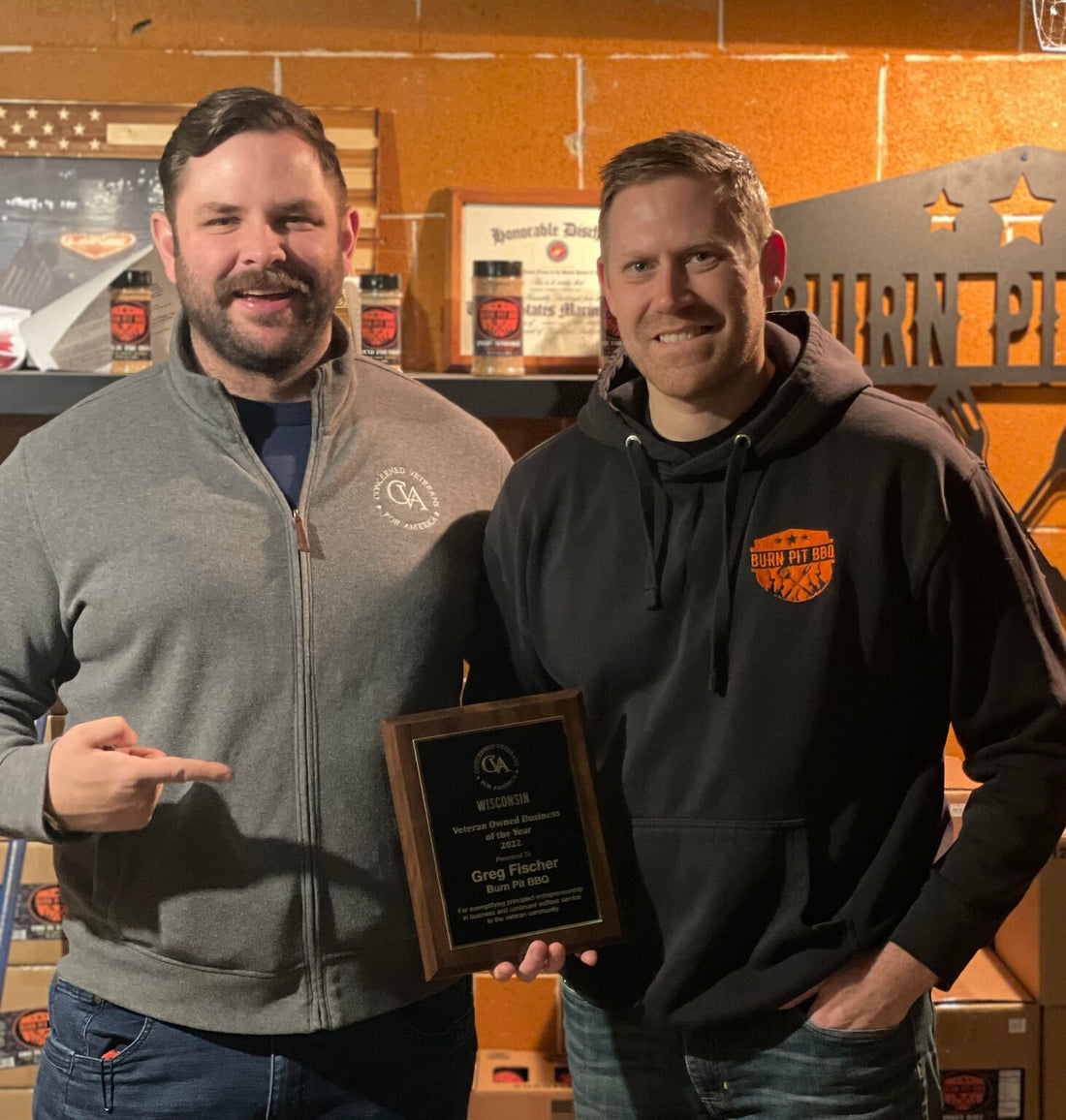 Burn Pit BBQ Named Veteran Owned Business Of The Year by Concerned Veterans for America Foundation - Wisconsin