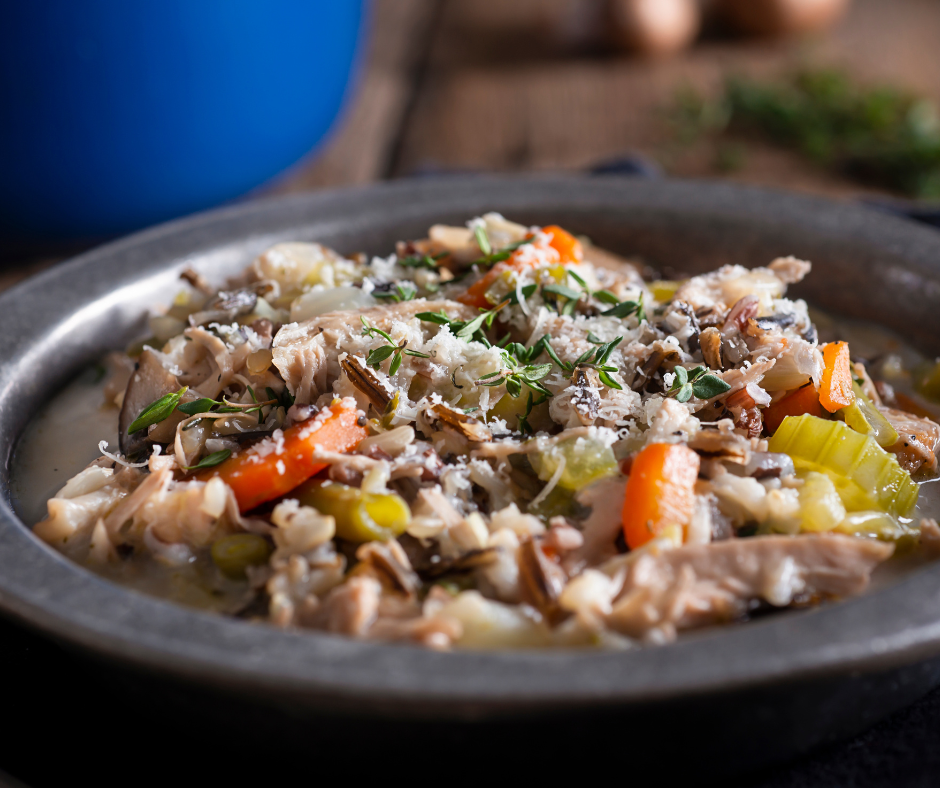 Thanksgiving Leftover Soup: Turkey and Wild Rice