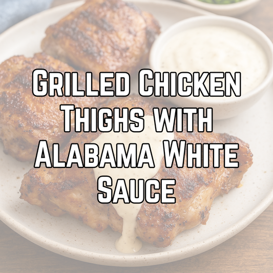 Grilled Chicken Thighs with Alabama White Sauce