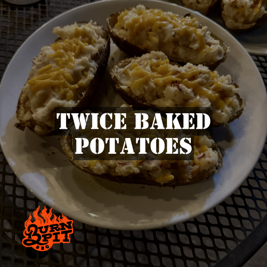 Smoked Twice Baked Potatoes Recipe with Garlic Seasoning