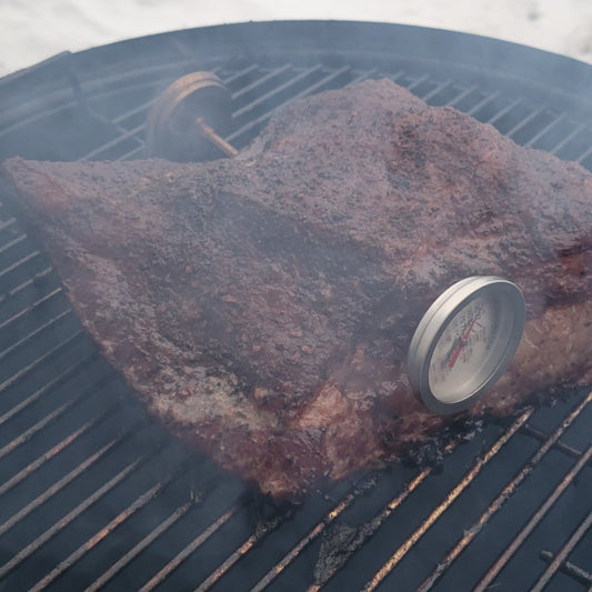 Smoked Brisket On The Weber Smokey Mountain In Freezing Temperatures