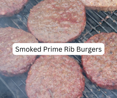 Smoked Prime Rib Burgers