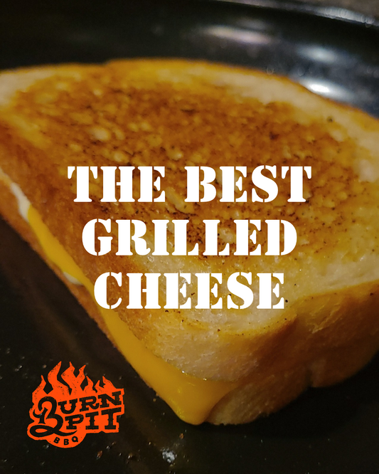 Crispy garlic butter grilled cheese sandwich made with cheddar, mozzarella and Ground Pounder Garlic Seasoning