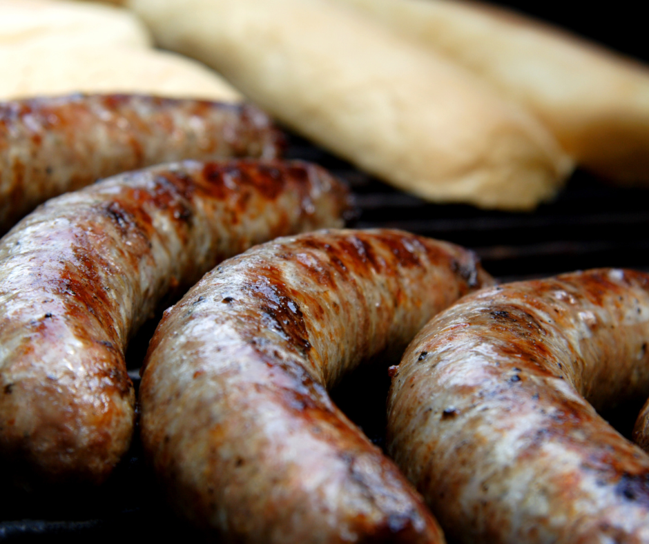 Smoked Bratwurst with Beer-Braised Onions