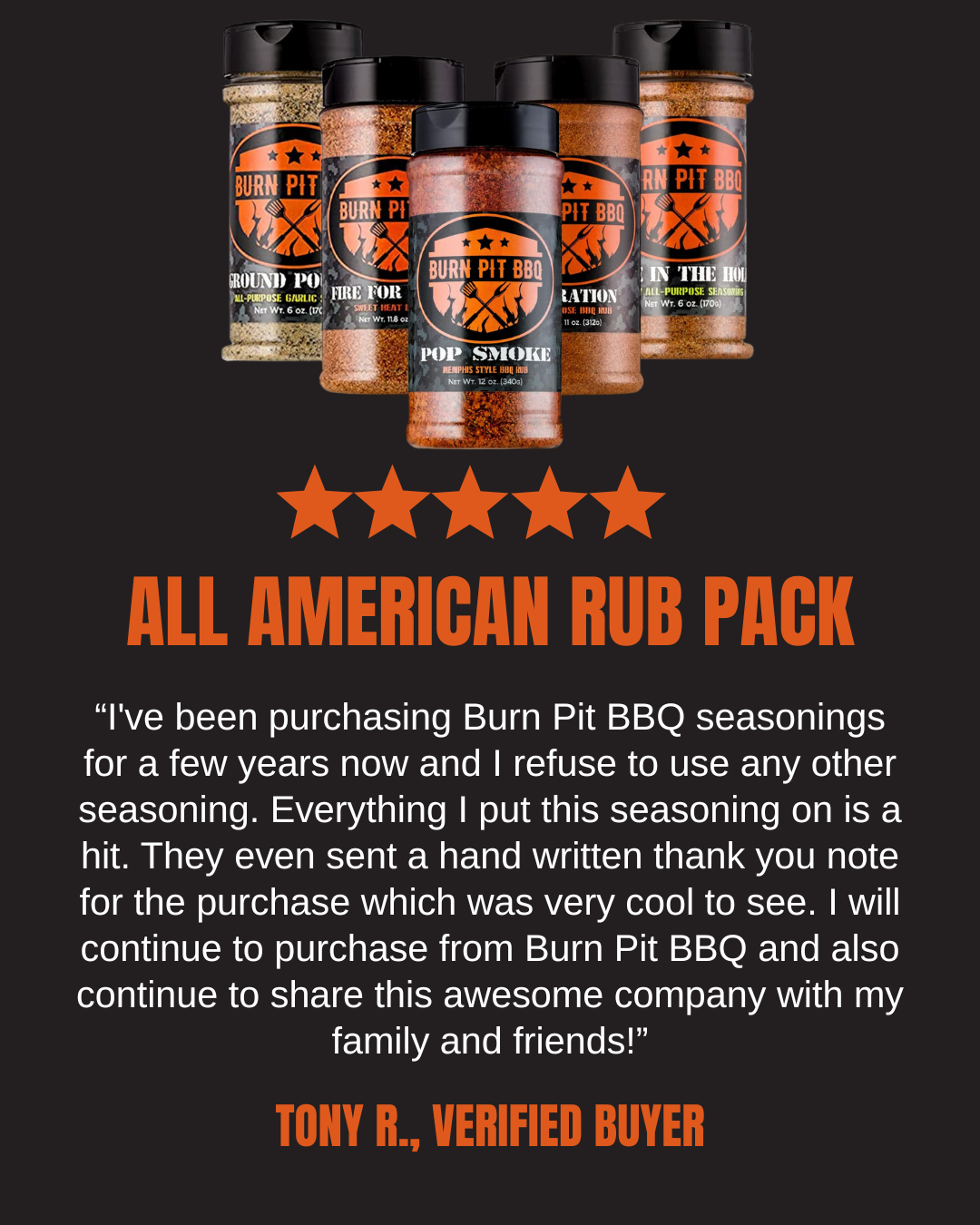 All American Rub Pack – 5 Rub Bundle