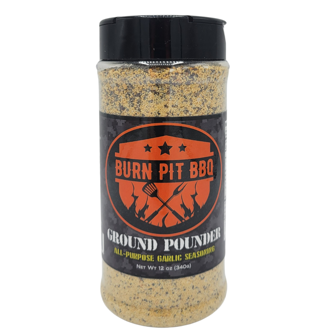 Ground Pounder Garlic Seasoning Front Image 12OZ