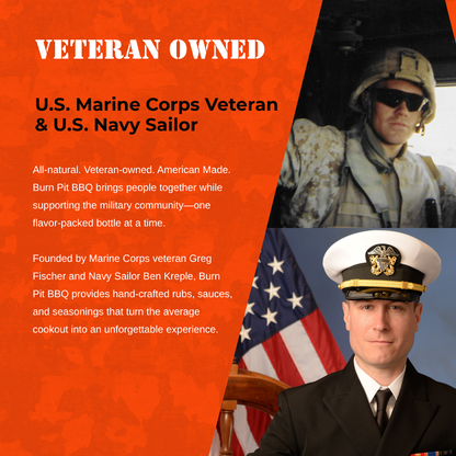 Advertisement for a veteran-owned business featuring a U.S.