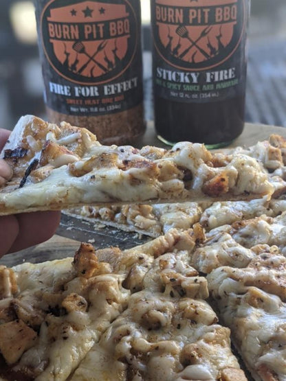 Pizza With Sticky Fire and Fire For Effect