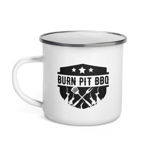 Burn Pit BBQ Enamel Mug