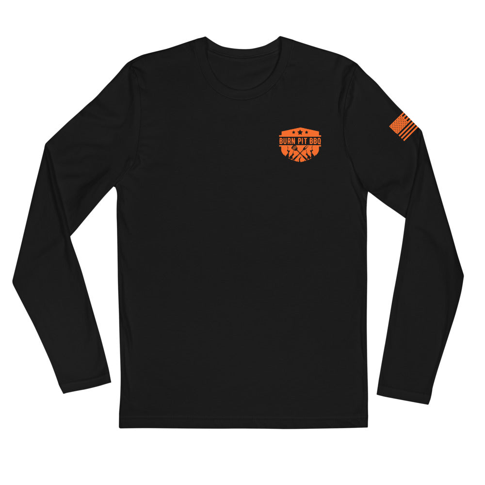 Burn Pit BBQ Long Sleeve Fitted Crew