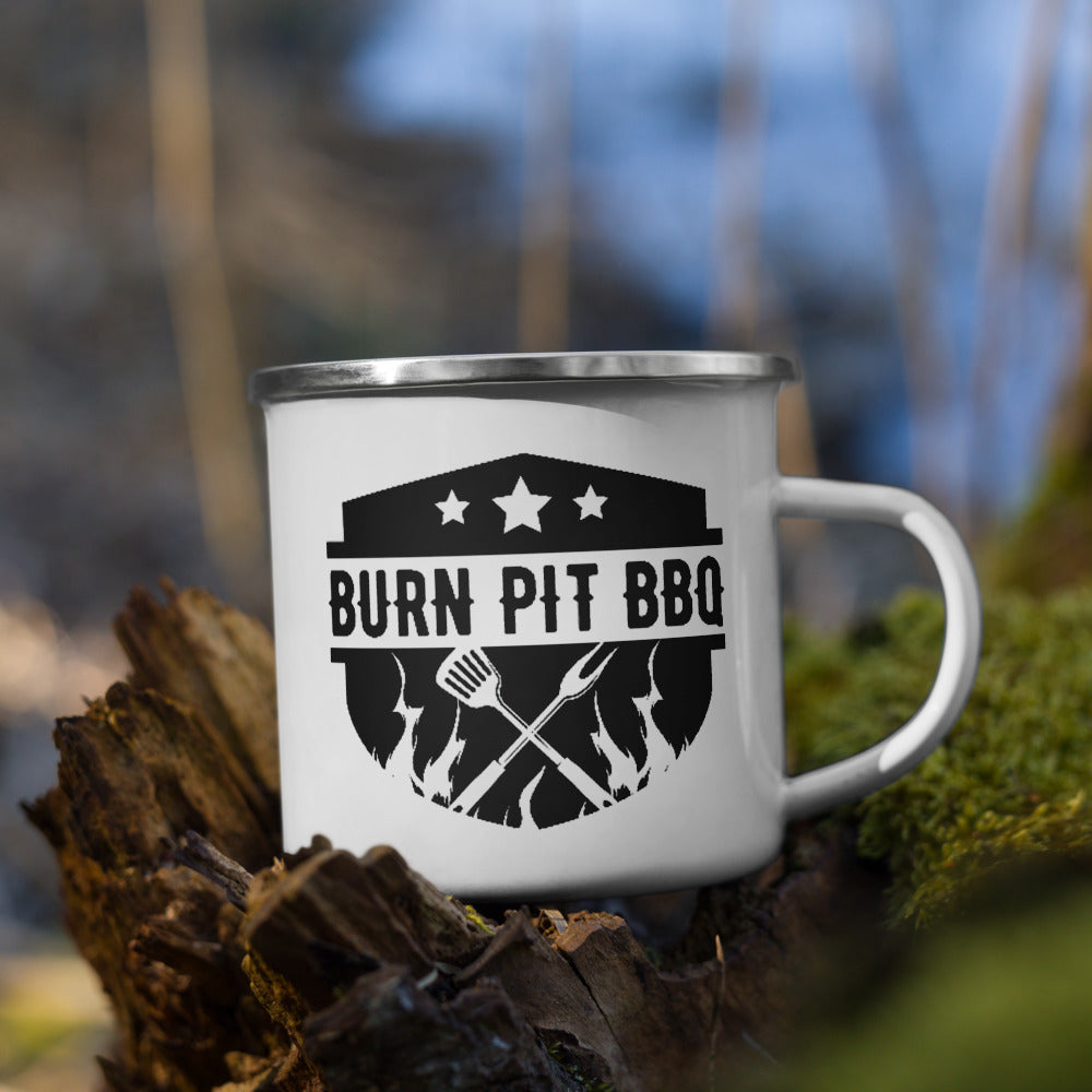 Burn Pit BBQ Enamel Mug