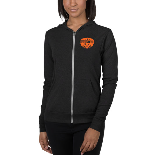 Burn Pit BBQ Unisex zip hoodie